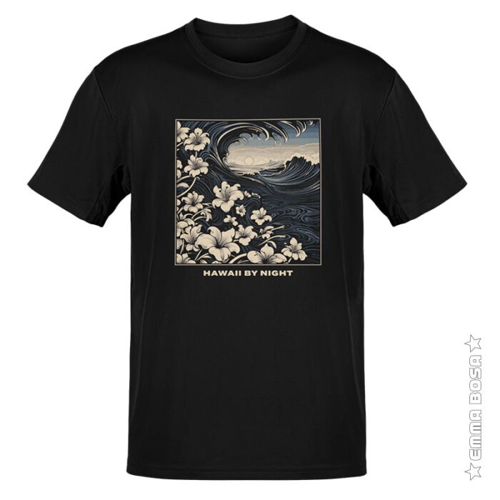 T-shirt Heren Hawaii by Night