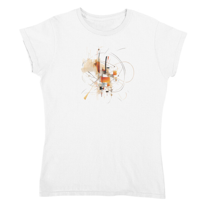 T-shirt Dames Abstract Design