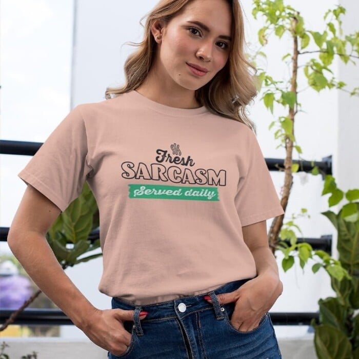 T-shirt Dames Sarcasm Served Daily
