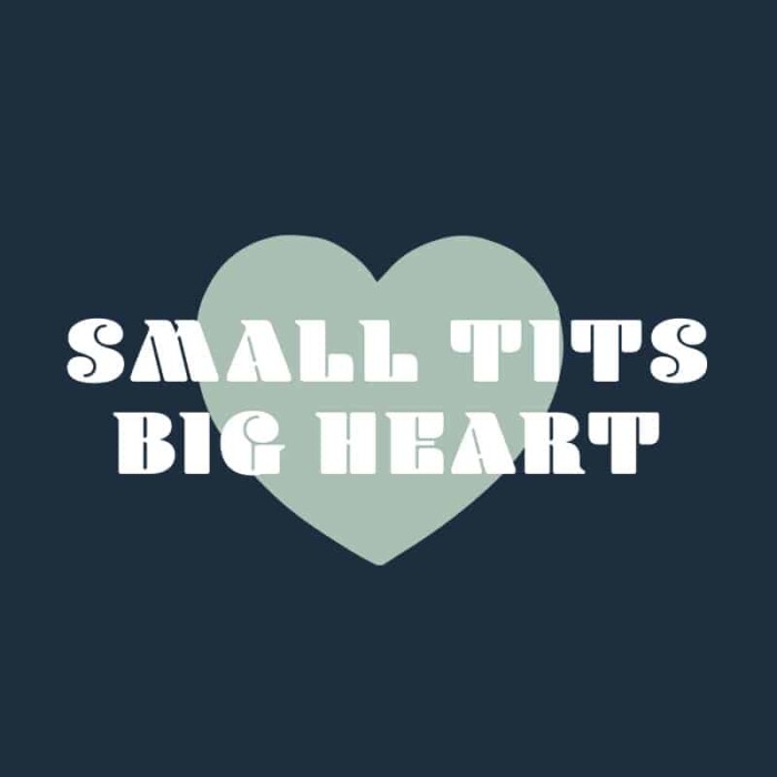 T-shirt Dames Small Tits Big Heart