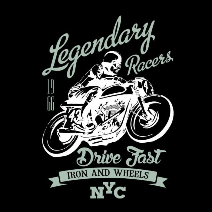 T-shirt Heren Legendary Racers