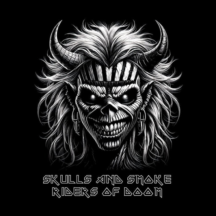 T-Shirt Heren Skulls and smoke Riders of doom