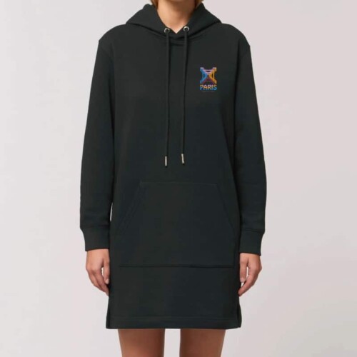 Hoodie dress Dames Paris Paris Lichtstadkunst