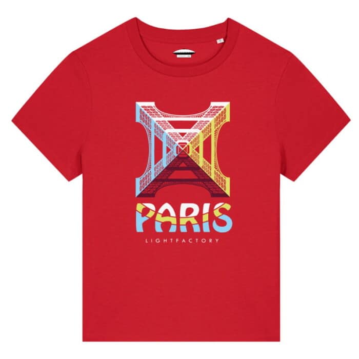 T-shirt Dames Paris Paris Lichtstadkunst