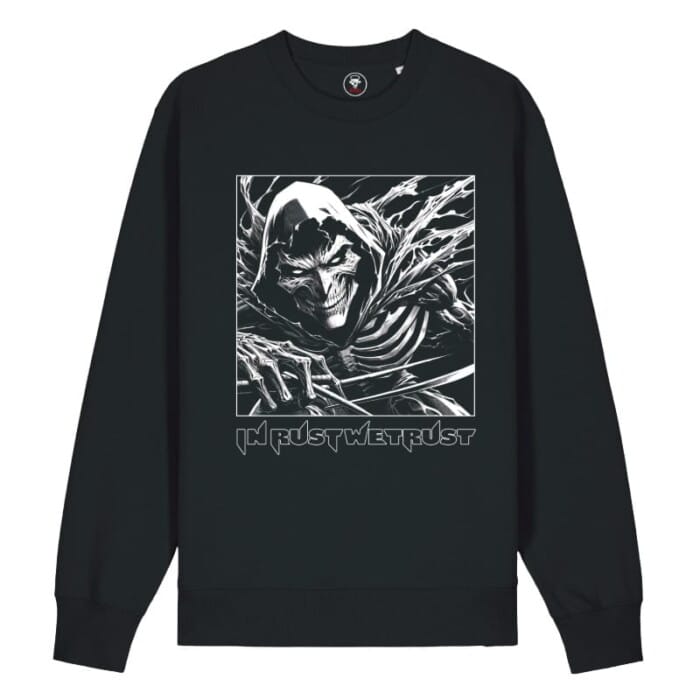 Sweatshirt Heren Grim Reaper In Rust We Trust