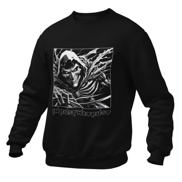 Sweatshirt Heren Grim Reaper In Rust We Trust