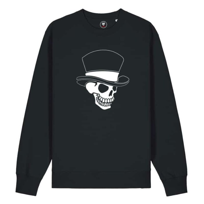 Sweatshirt Skull Tophat