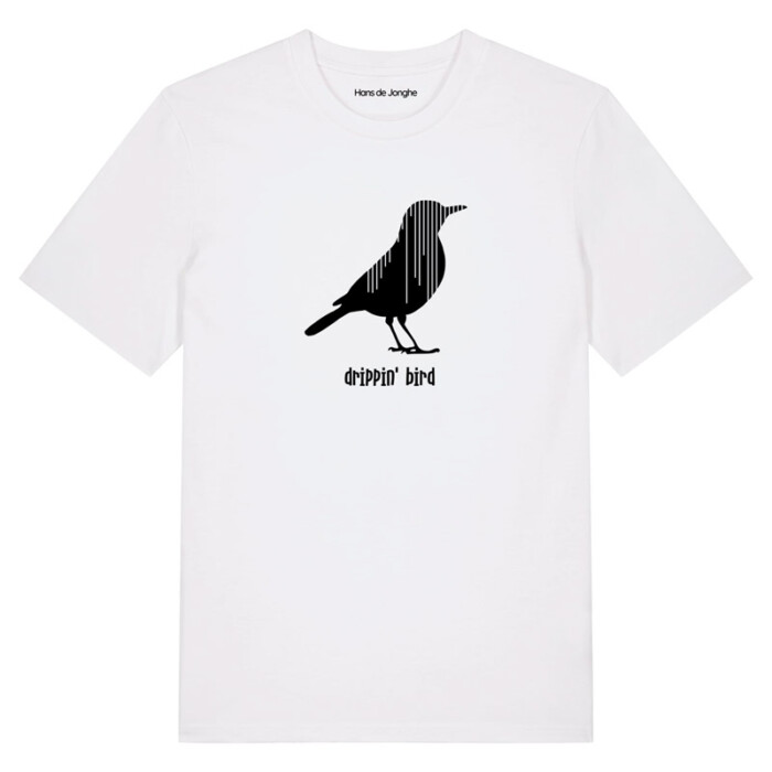 T-Shirt Heren Dripping bird by Hans de Jonghe