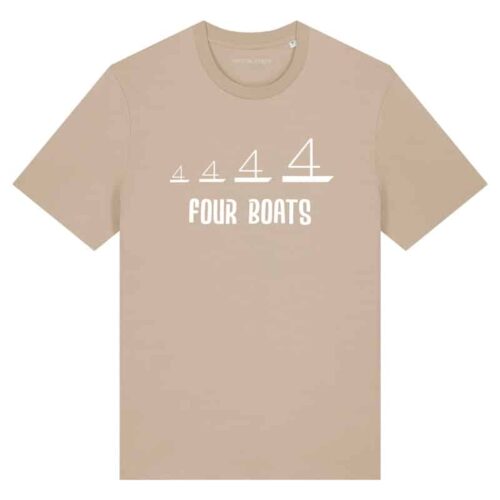 T-Shirt Heren Four boats by Hans de Jonghe