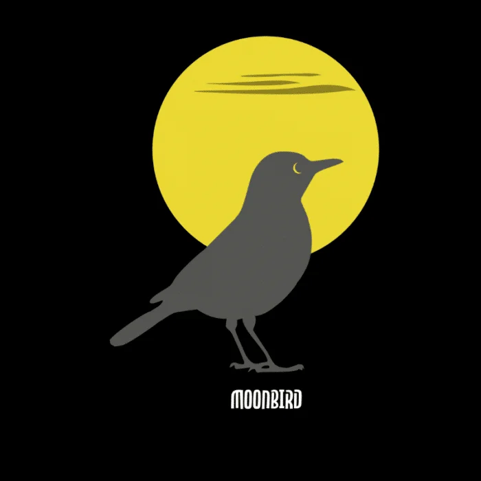 T-Shirt Heren Moonbird by Hans de Jonghe