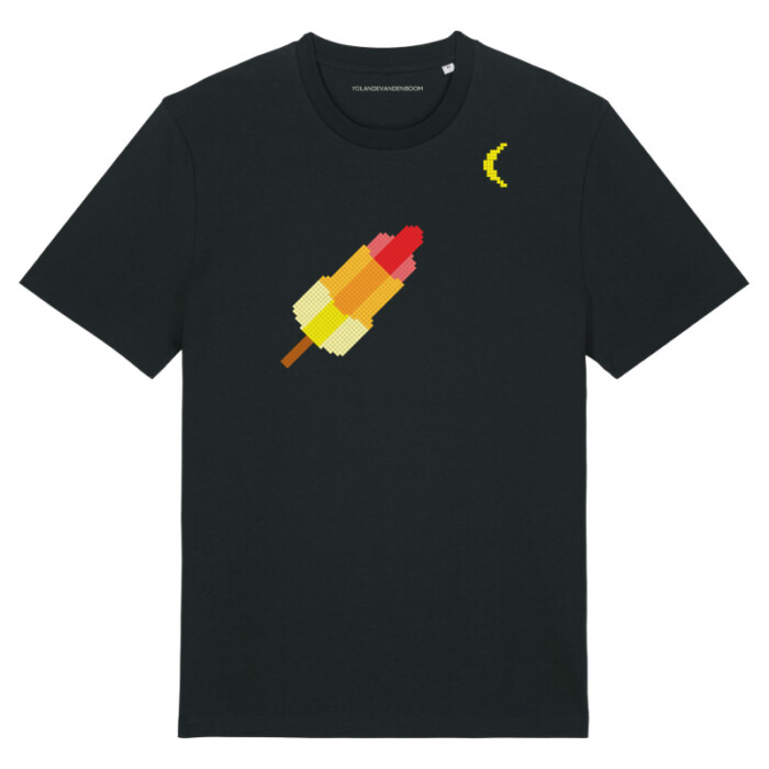 T-Shirt Raket naar de maan By Yolande van den Boom