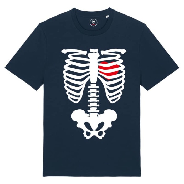 T-shirt Heren Heart Of The Skeleton