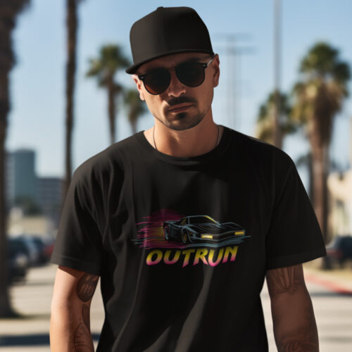 T-Shirt Outrun Arcade Vibes