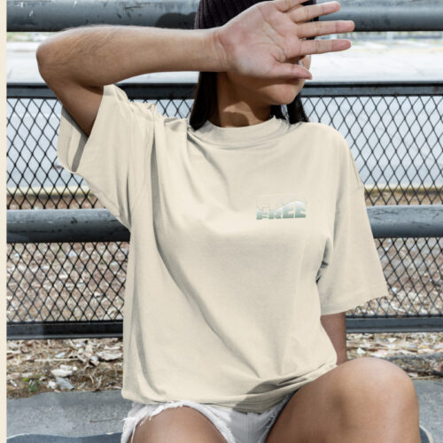 Oversized T-shirt Feel Free Natural Raw