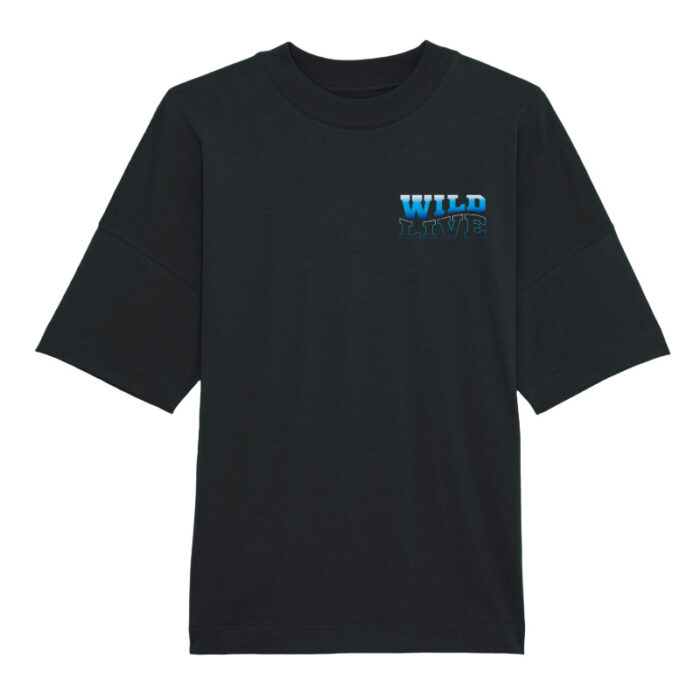 Oversized T-shirt Forever 27 Black-Blue