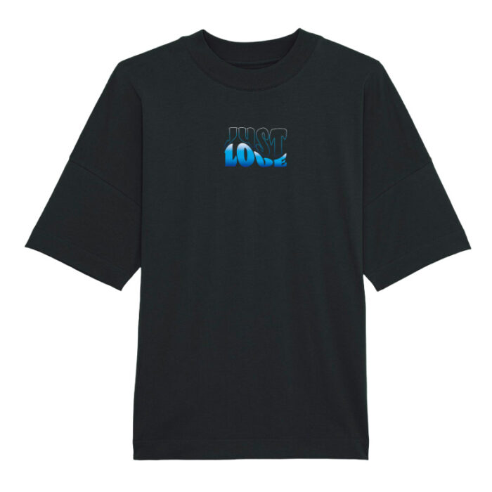 Oversized T-shirt No War Black-Blue