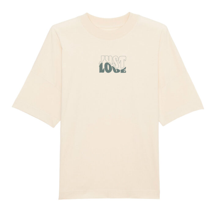 Oversized T-shirt No War Natural Raw