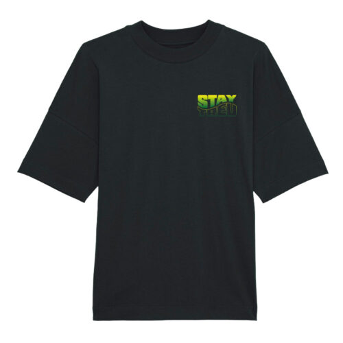 Oversized T-shirt Stay Treu Black-Green