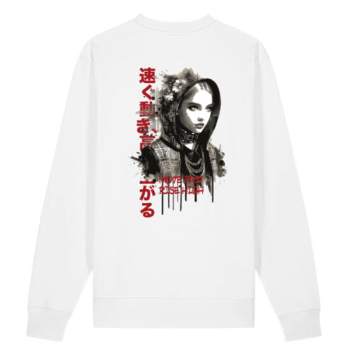 Sweatshirt Move Fast Rise High White