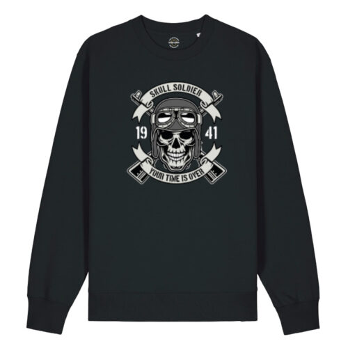 Sweatshirt Skull Soldier Vintage