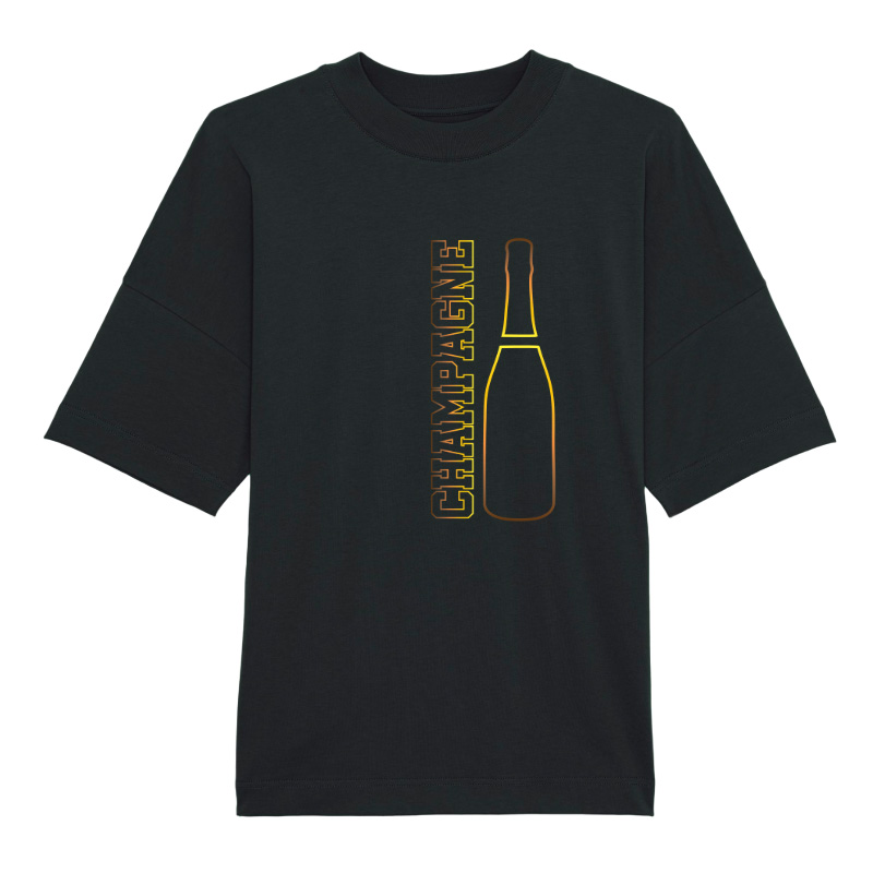 Oversized T-shirt Drinking Only Champagne