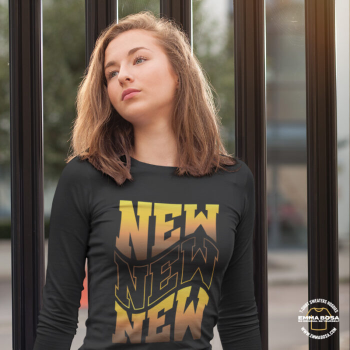 Longsleeve Dames New New New Year