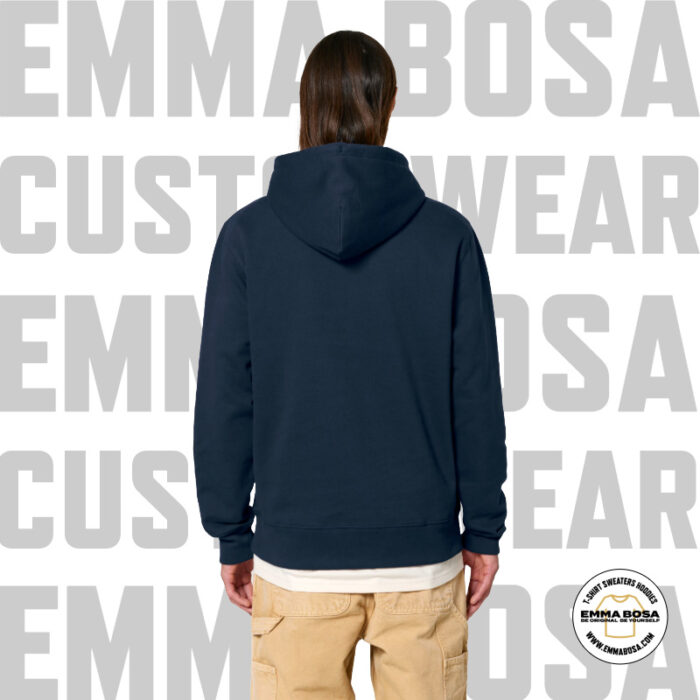 Hoodie Uni Eigen Ontwerp French Navy