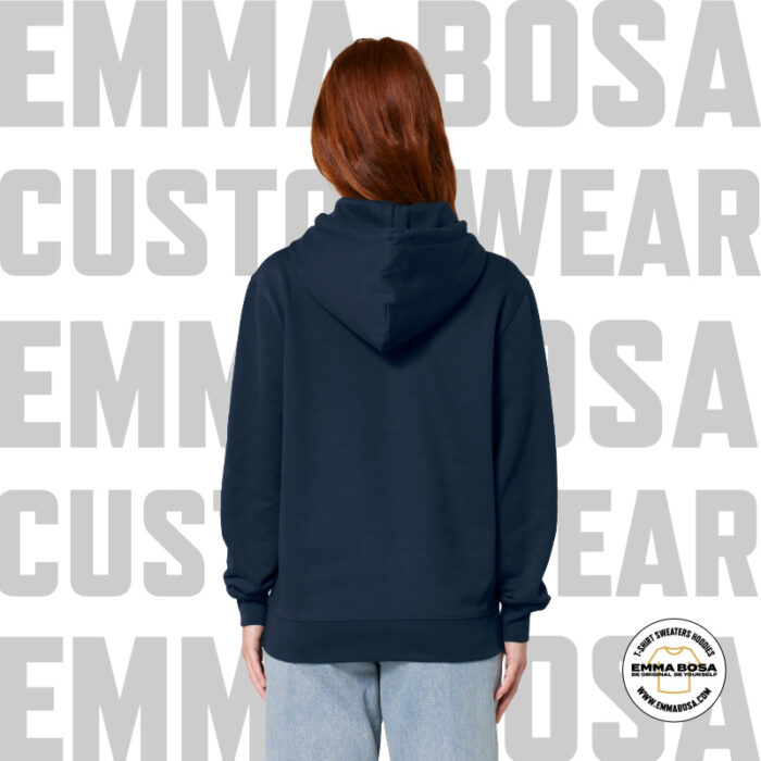 Hoodie Uni Eigen Ontwerp French Navy