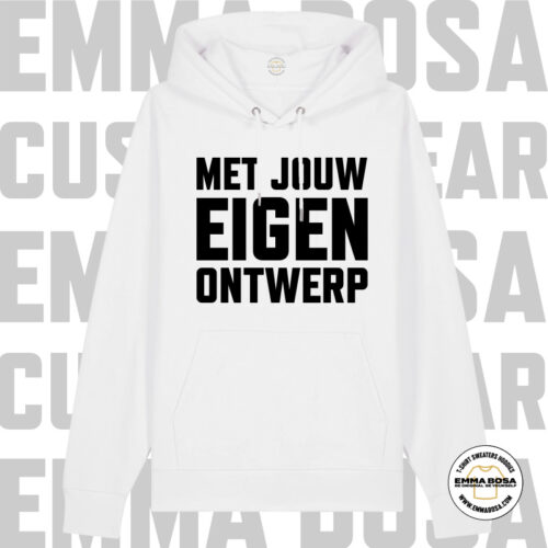 Hoodie Uni Eigen Ontwerp Grijs