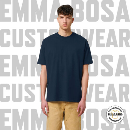 Oversized T-Shirt Eigen Ontwerp French Navy