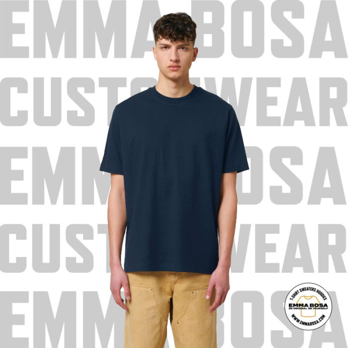 Oversized T-Shirt Eigen Ontwerp French Navy