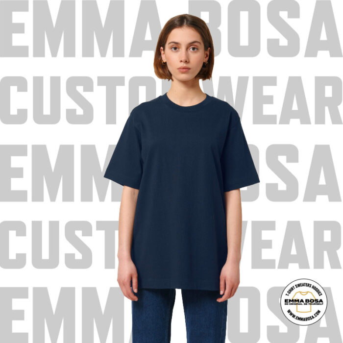 Oversized T-Shirt Eigen Ontwerp French Navy