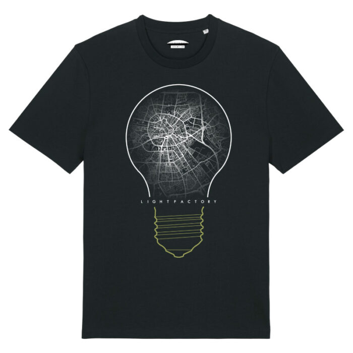 T-Shirt Heren Eindhoven Maps Lichtstadkunst