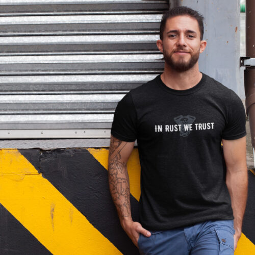 T-Shirt In rust we trust Black