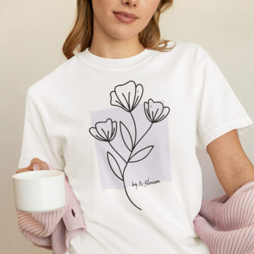 T-shirt Boho Bloemenprint